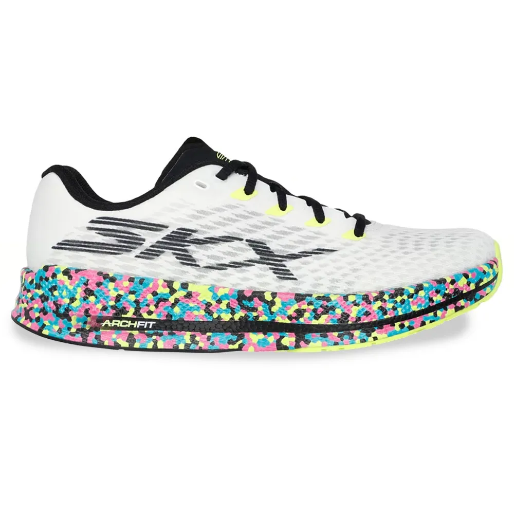 Skechers Tenis GO RUN RAZOR 5 172090-WMLT BrancoAmareloSola Colorida Sint -3-